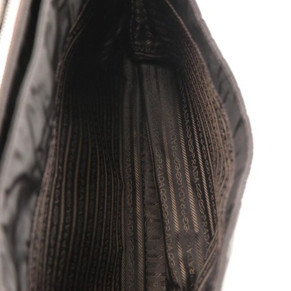 Prada Brown Tessuto Nylon and Leather Briefcase-Business Bag - Picture 6 of 7